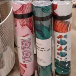 Miniso Yoga Mat Blooming Flowers Leaves Yoga Matras Motif